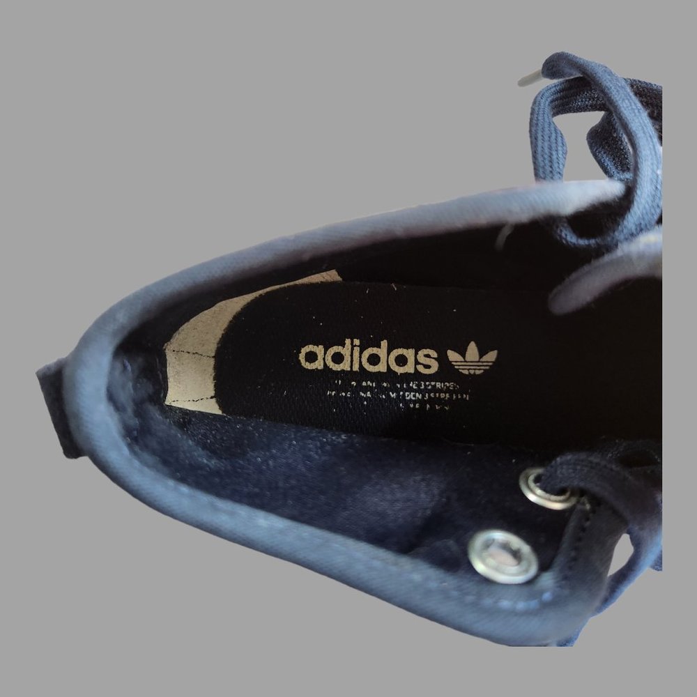 adidas Navy Plaid High-Top Sneakers - Picture 9 of 10